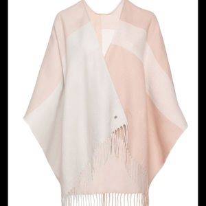 Woven Scarfigan with fringe NWT